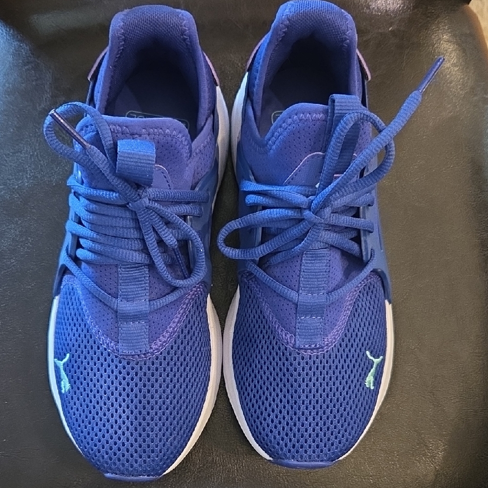 Puma Vibrant Blue Mesh Sneakers